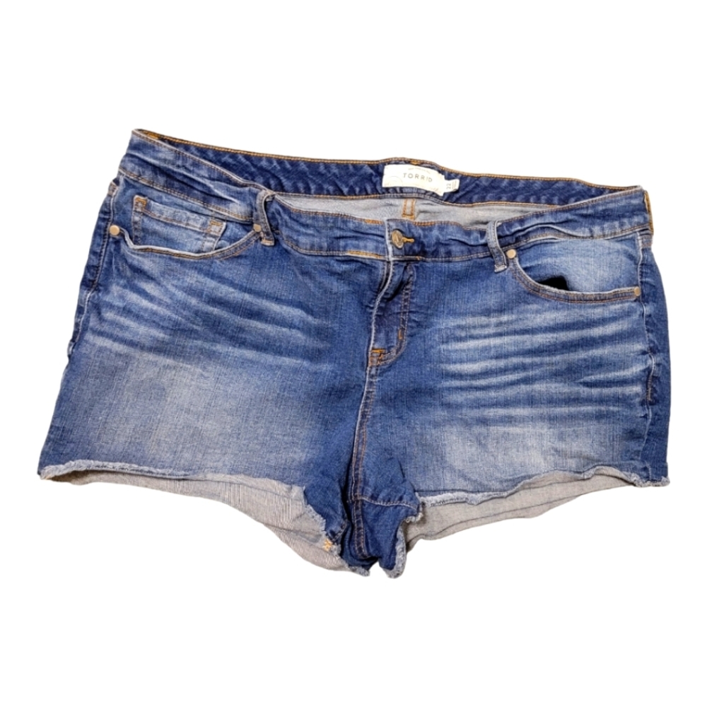 TORRID 22 short denim jean Shorts stretch